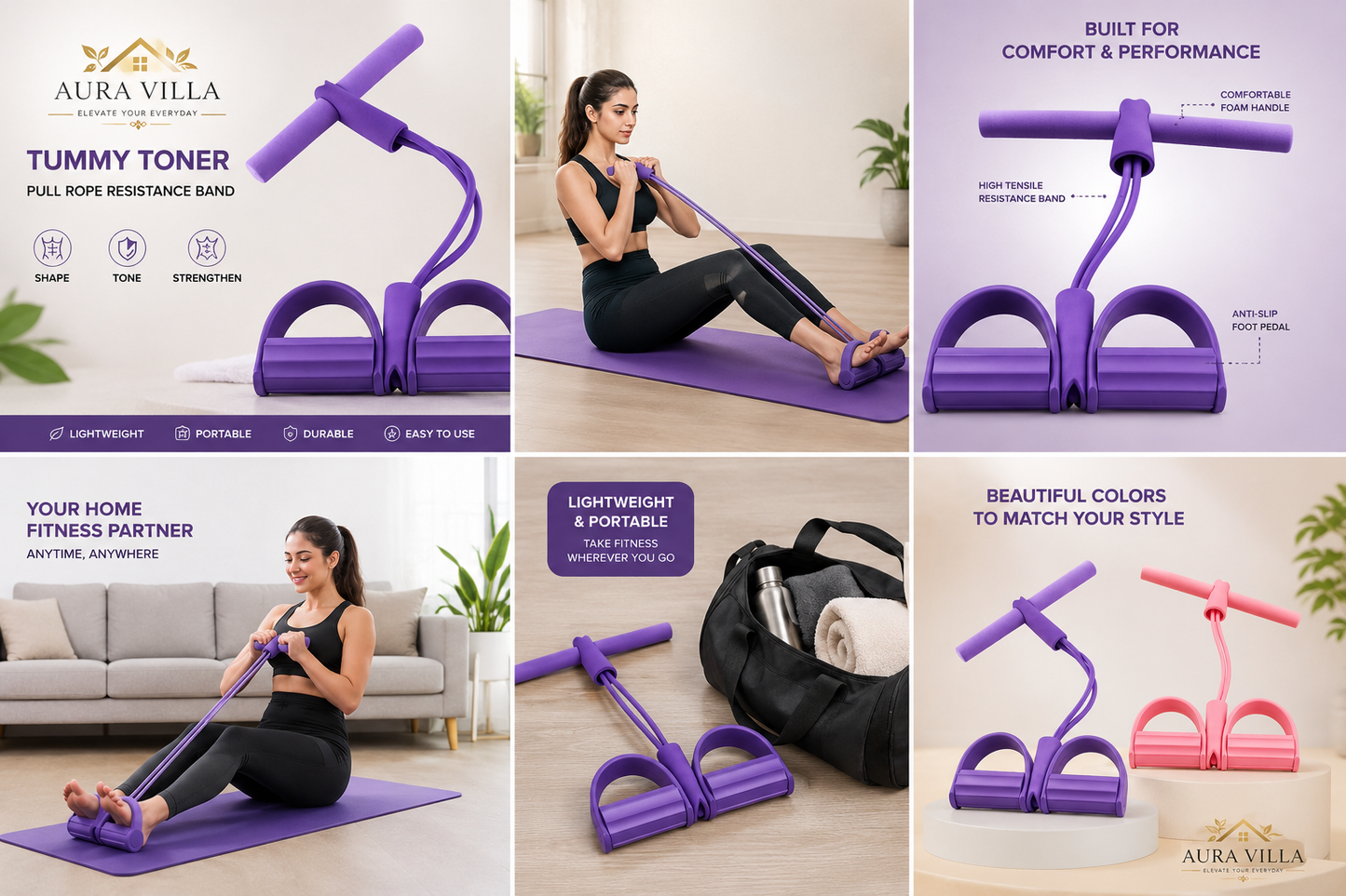 Yoga Pedal Puller Resistance Band Fitness Equipment